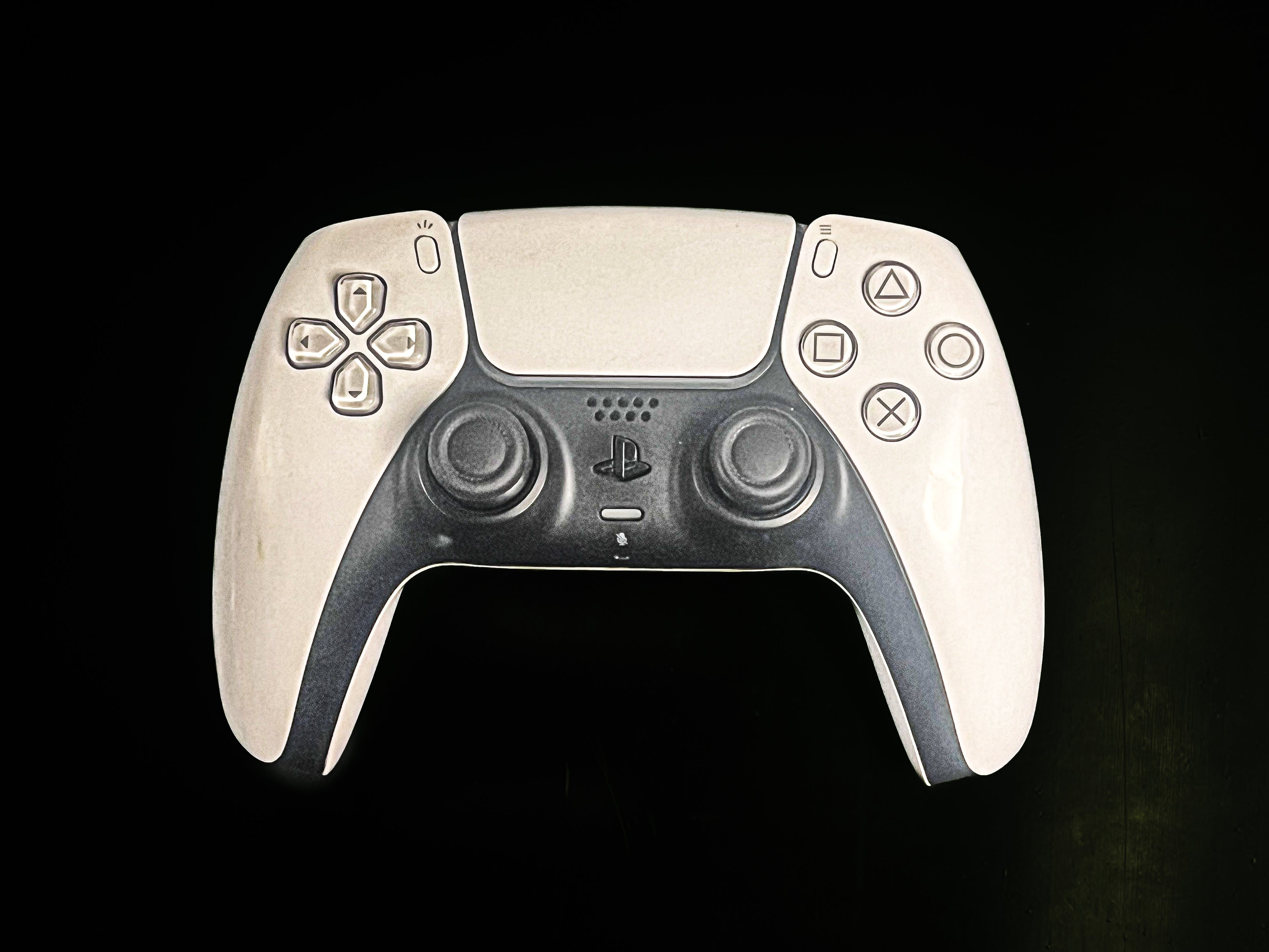 Refurbished White PS5 Controller With Hall Effect Joysticks