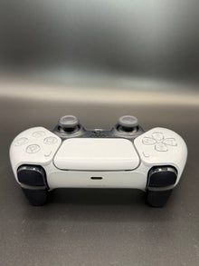 Top-edge view of Glacier White PS5 DualSense unit PS5-WHT-HE-001 showing the USB-C port and shoulder buttons